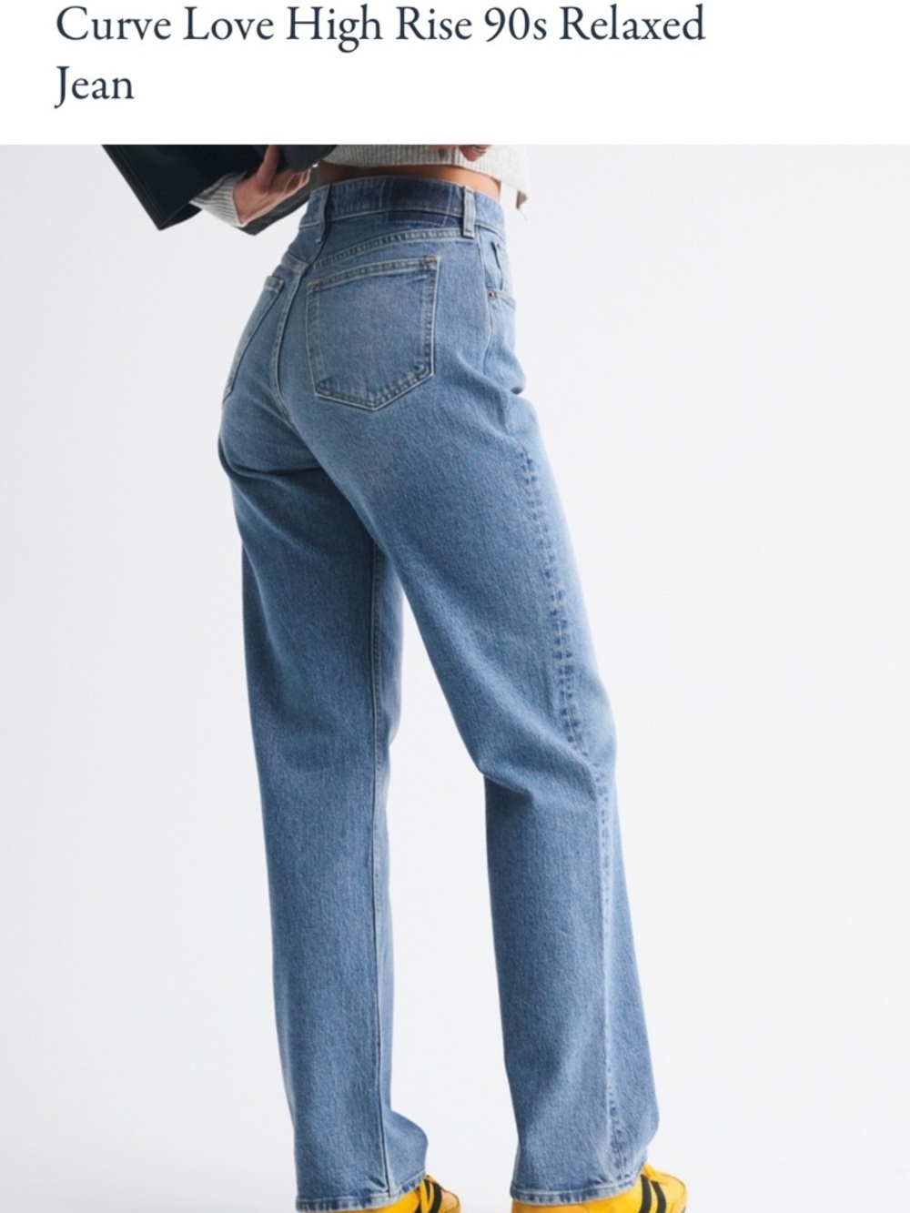 Curve Love High Rise 90s Relaxed Jean - Light Blue